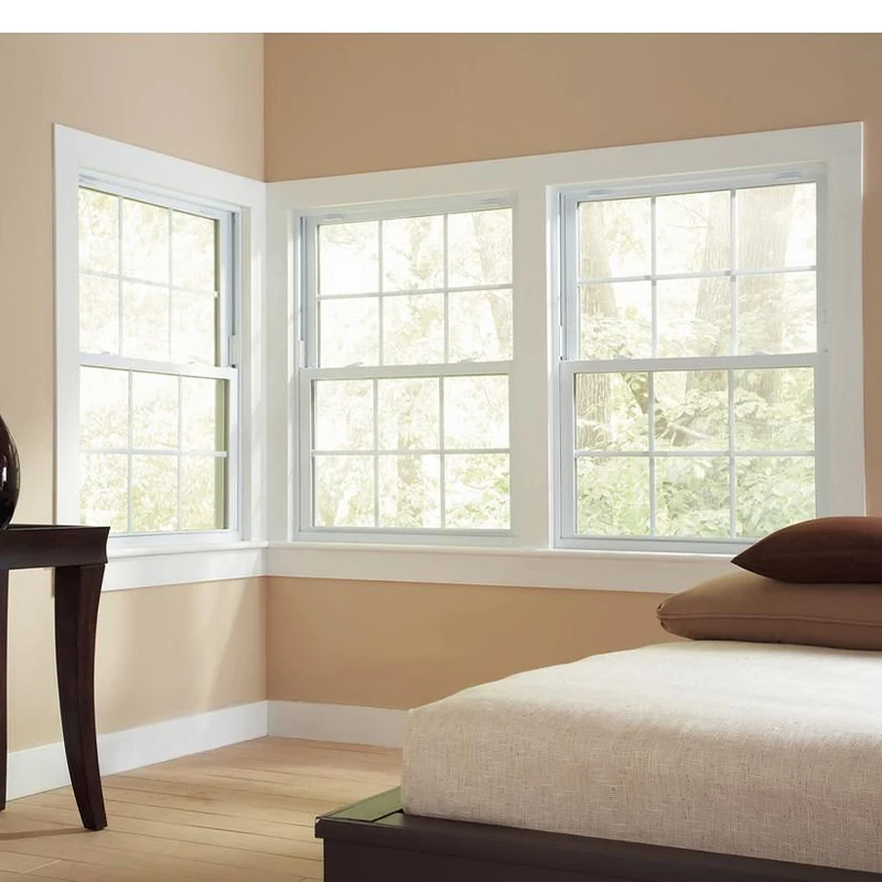 Thermal-Break  with insect screen single-hung windows top hung awning window white single hung windows