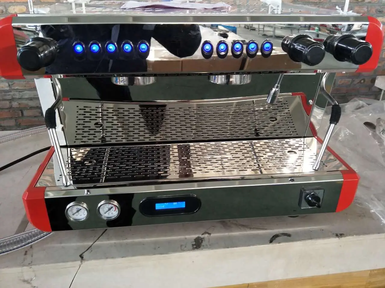 
High Quality Automatic Controled System Double Group Commercial Espresso Coffee Machine 