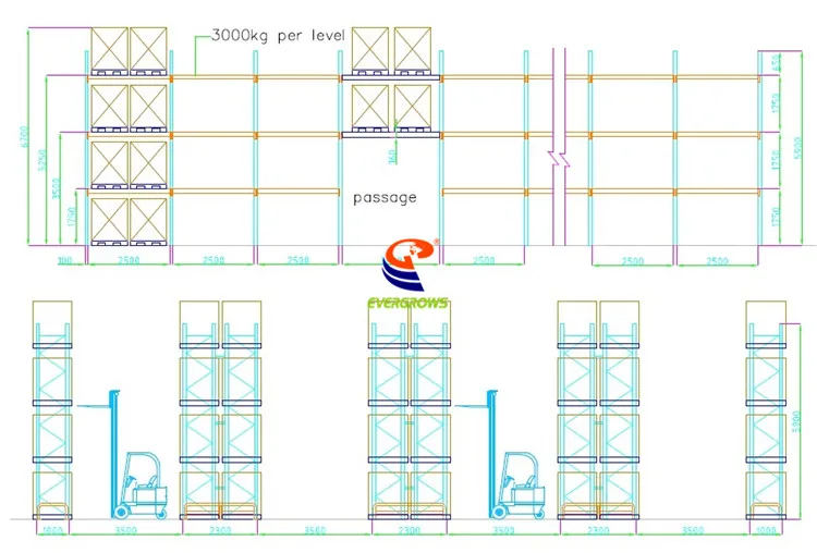 Yongwang Adjustable Flexible Steel Shelf Shelving Pallet Racking Roll Forming Machine Heavy Duty Pallet Racking Beam Rack