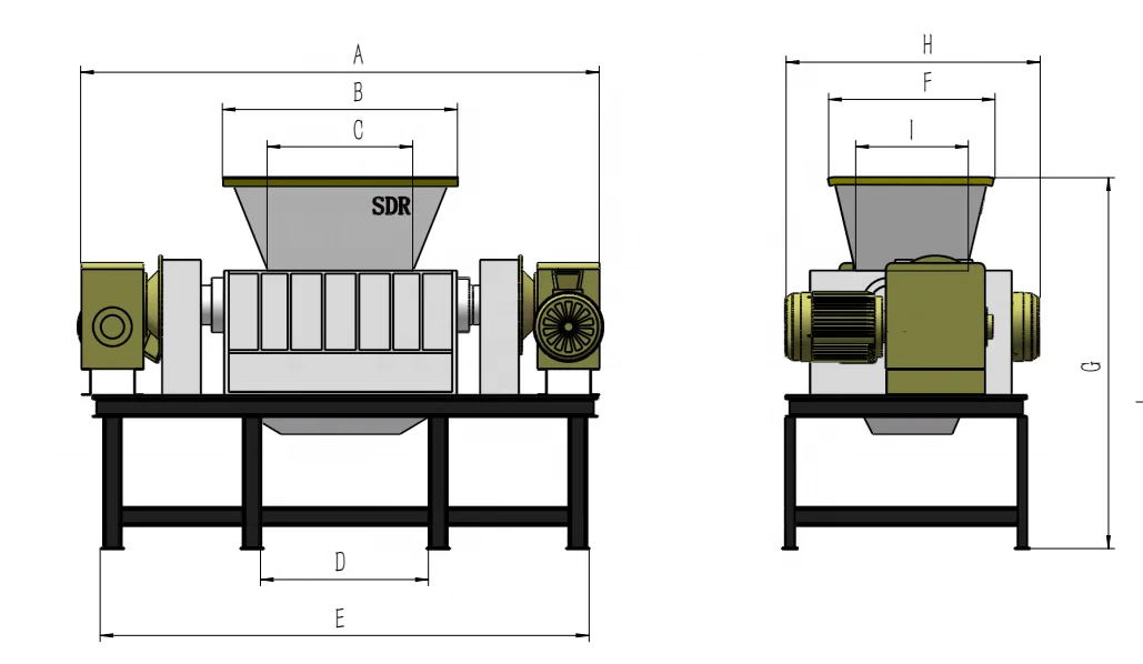 Heavy Duty two shaft shredder/ whole car crusher