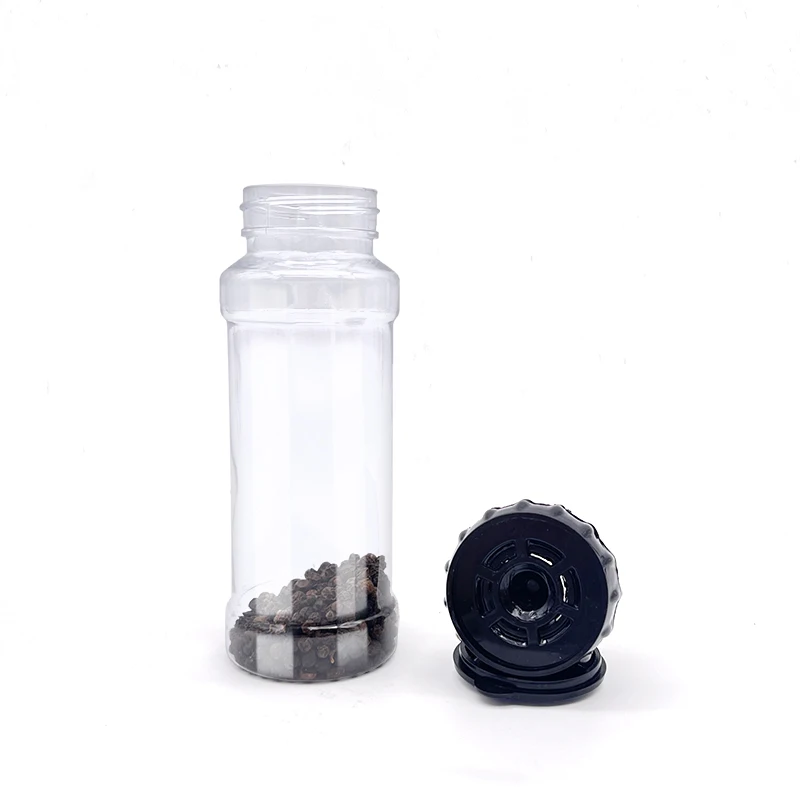 200ml Salt Spice Bottle Salt And Pepper Mill Shakers Grinder /  Plastic Spice Grinder