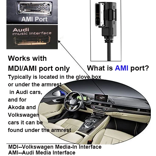Factory Wholesale 5.0 AMI MMI MDI Blueteeth Wireless Audio Adapter For Audi