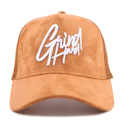 Wholesale Custom Design Your Own 3D Embroidery Logo High Quality 5 Panel Gorras Mesh Trucker Caps Hats