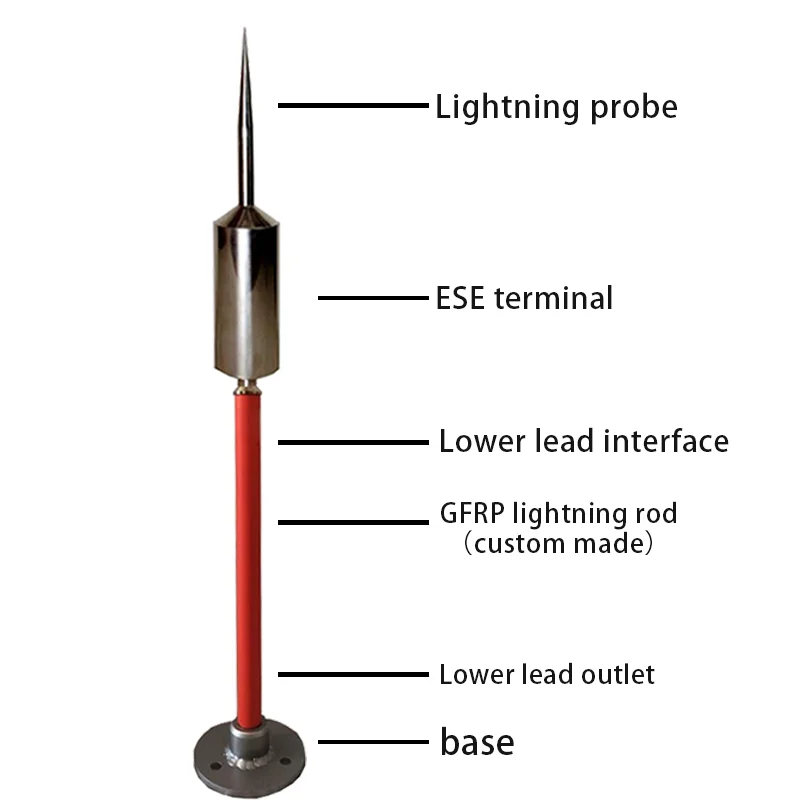 Factory  price ESE lightning arrester rod lightning air terminal
