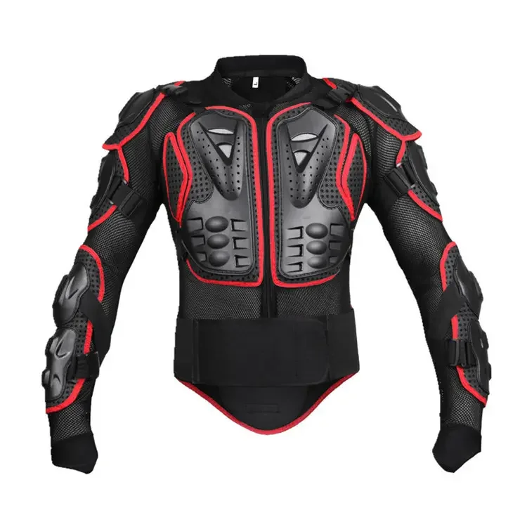 Black And Red Motocross Clothing Jacket Motorcycles Armor Protection Motorcycle Jackets