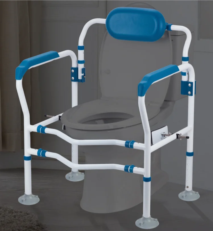 Adjustable Toilet Frame Rack Safety Rails For Elders Pregnant Disabled Bathroom Anti-slip Grab Bar