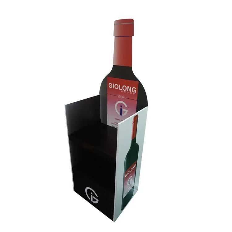 Custom Beer Display Stand For Retail Promotion, Corrugated Cardboard Beer Display, Pos Drinking Wine Display