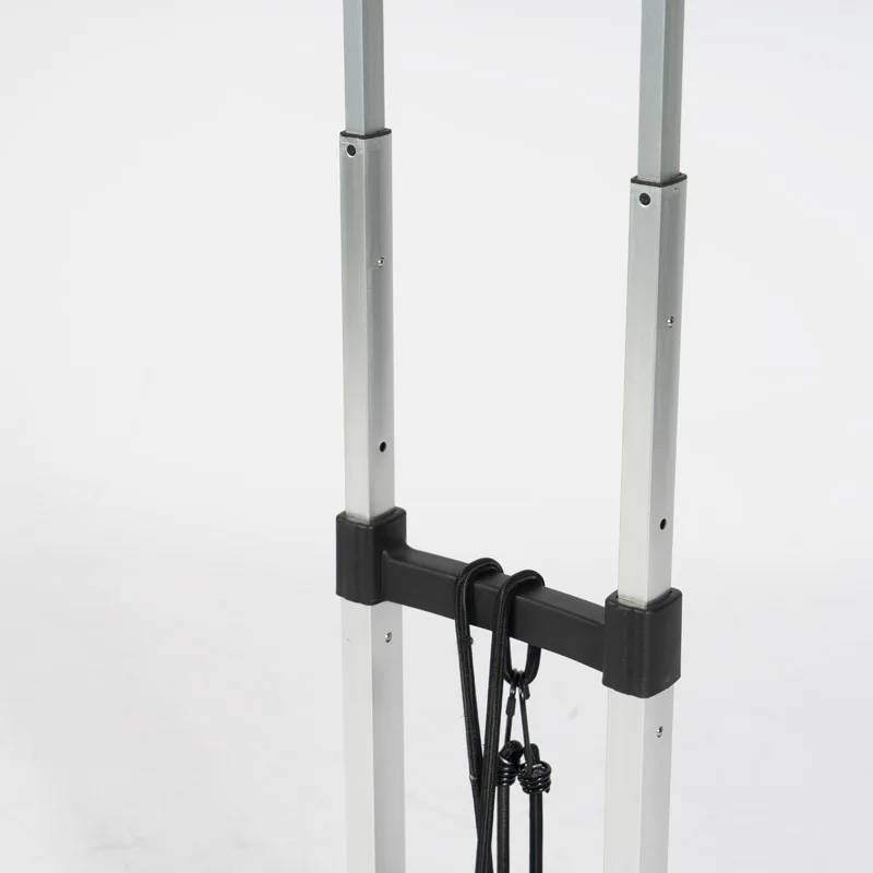 Manufacturer 6 Wheel Climbing Stairs Metal Portable Luggage Aluminum Folding Shopping Trolley