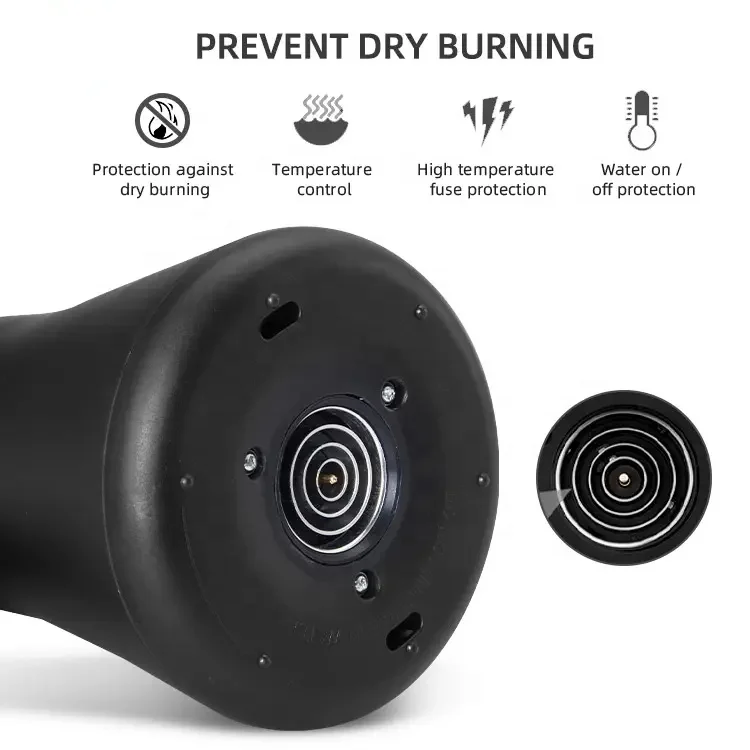 AECCN small capacity stainless steel kettle temperature controlling gooseneck electric coffee kettle temperature control