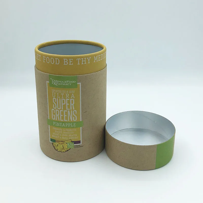 Printed paper tube cylinder box packaging paper box wine tube cylinder