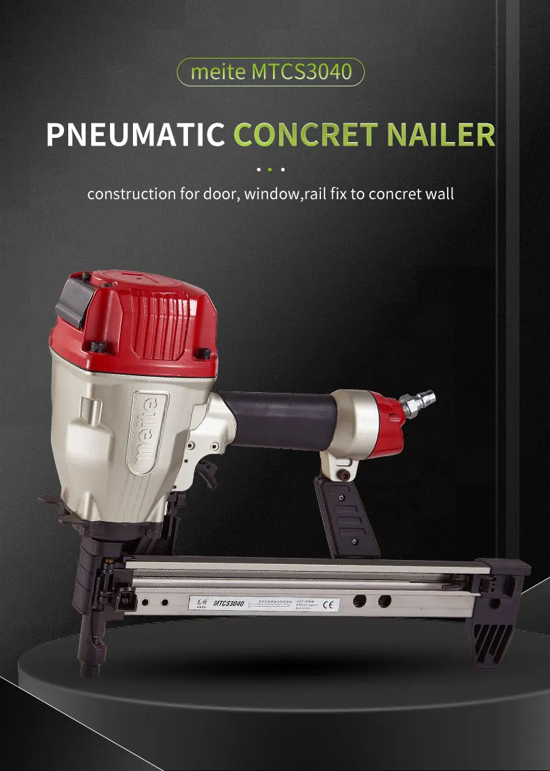 meite MTCS3040 framing nailer cordless concrete nail gun nailer for Collated Concrete Nails Gas Nail Gun