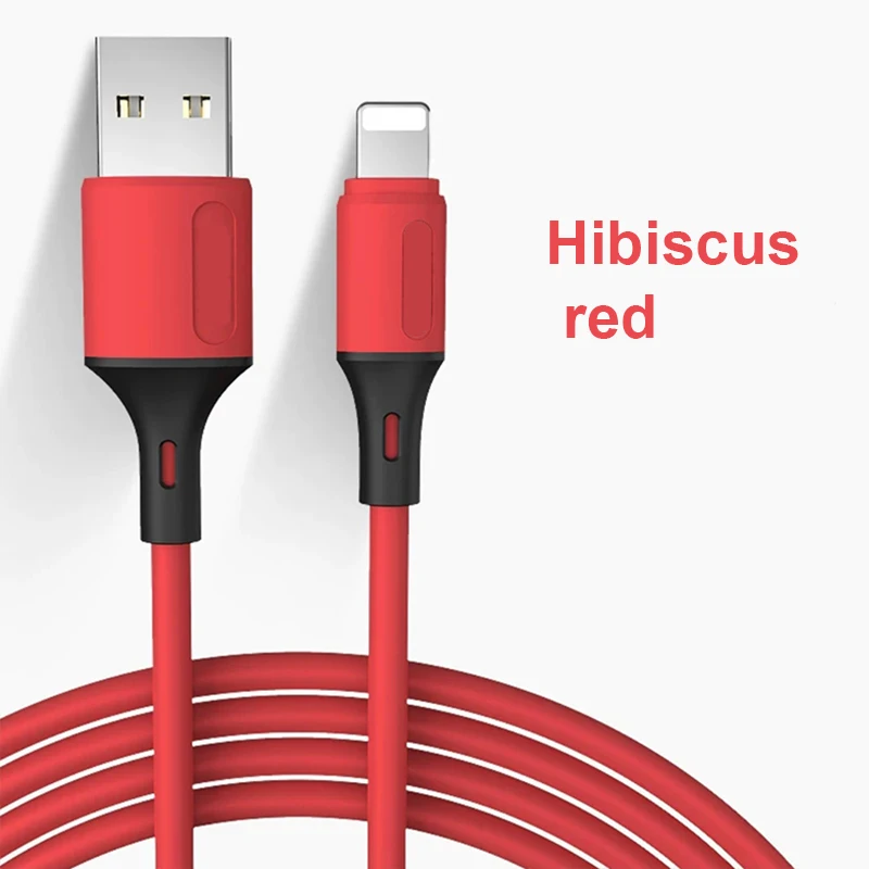 USB Data Cable Liquid Silicone Cable Fast Charging Micro Charger Wire for LT Mobile Phones Green Charging Cable