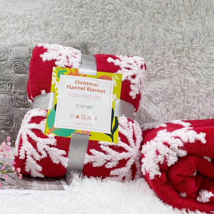 Bindi Designer Throw Wholesale Christmas Tartan Flannel Blanket Sustainable Plaid Sofa Sherpa Flannel Fleece Throw Blanket