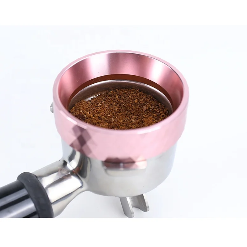 Customized Multi-Color Pink Gray Black Coffee Tools Machine Accessories 51Mm 53Mm Espresso Magnetic Dosing Ring