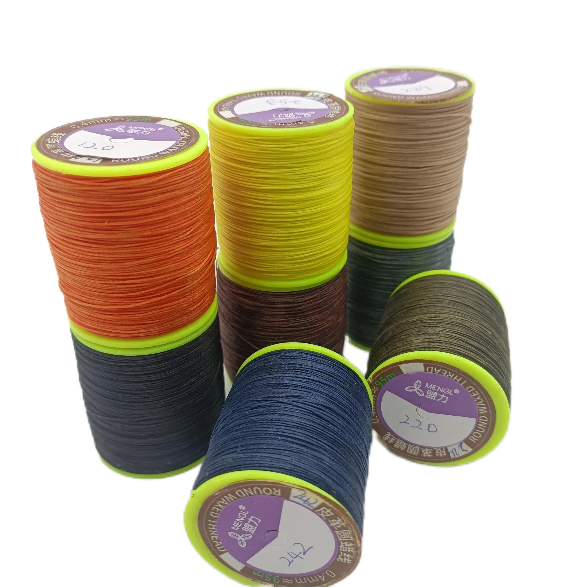 nylon bonded waxed thread DIY 0.65mm mengli nylon waxed thread for beading & bracelet