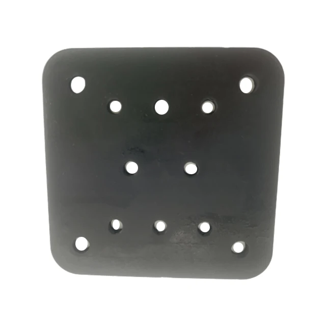 Factory low price hot sale 3mm customizable caliber shock absorbing anti-corrosion 12 holes square rubber flange gasket