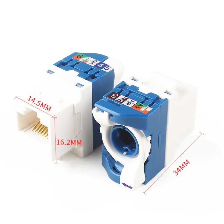  Сетевая UTP Сеть RJ45 Cat 6 модуль Cat6 сетевая модульная вставка Keystone Jack от бренда Kico или OEM по заводской