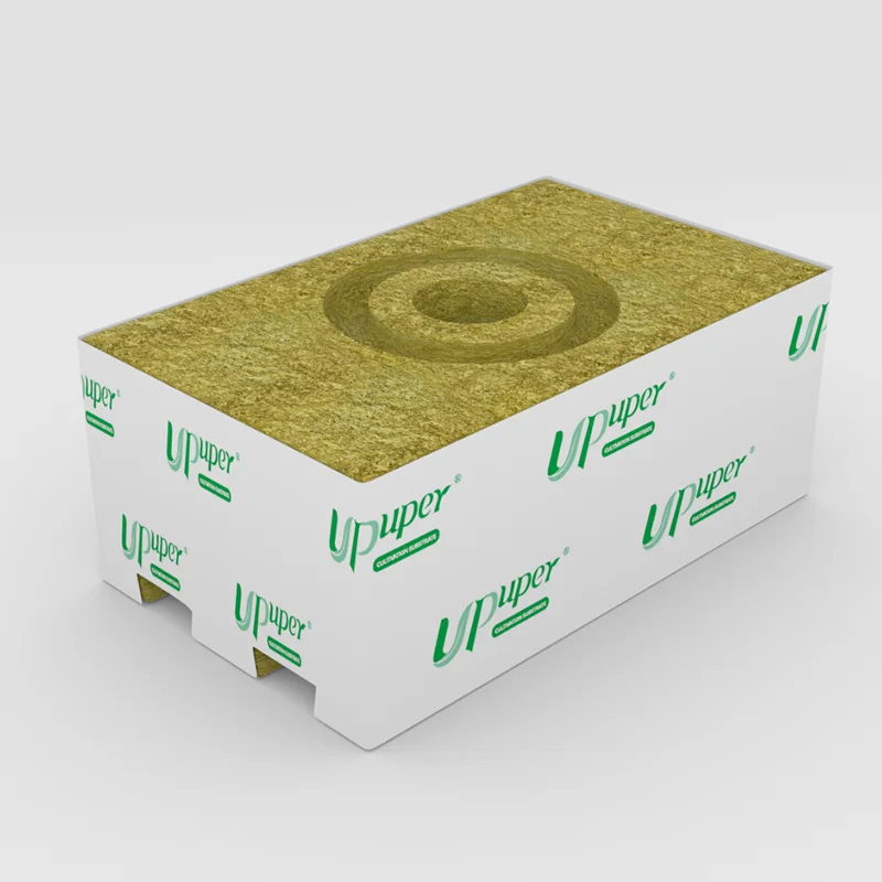 UPuper 100*100*65 agricultural rock wool with ring for growing hemp, tomato and vegetables