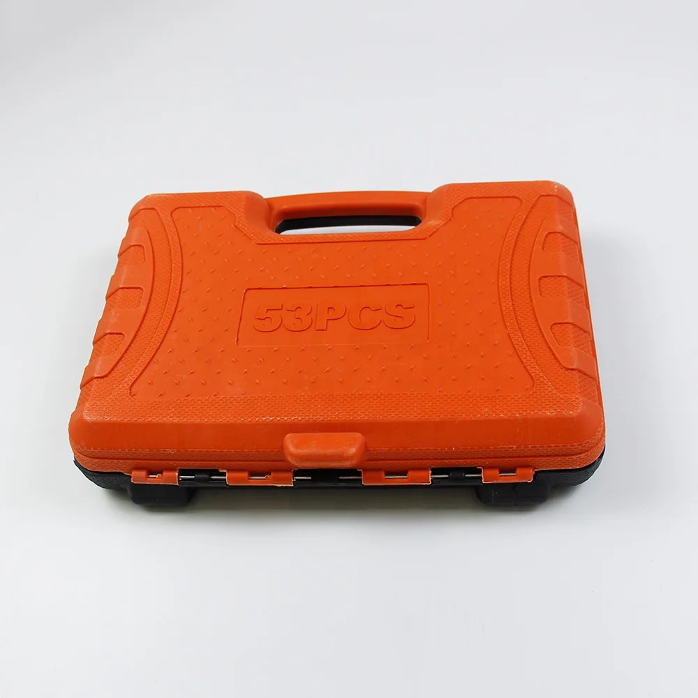 RTS 53pcs 1/4 Inch CRV S2 Material Ratchet Wrench Bits Socket Mechanic Car Maintenance Repair Force Tool Set