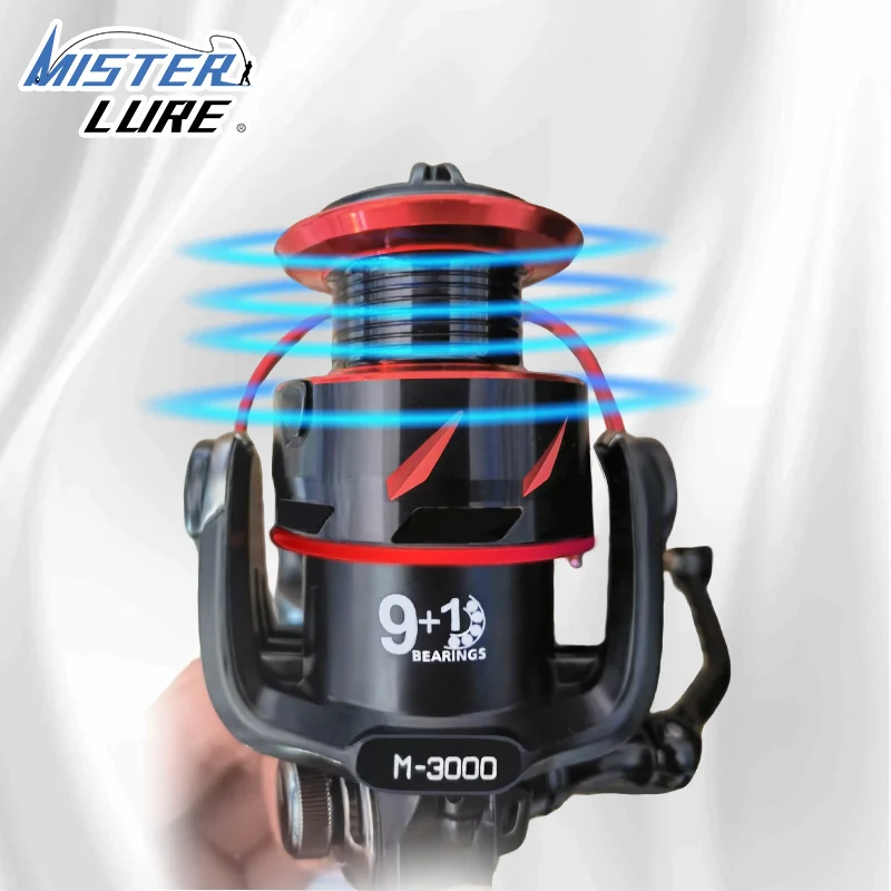 MISTER LURE 1000-4000 Series 20KG MAX Spinning Fishing Reel Speed Ratio 5.2:1