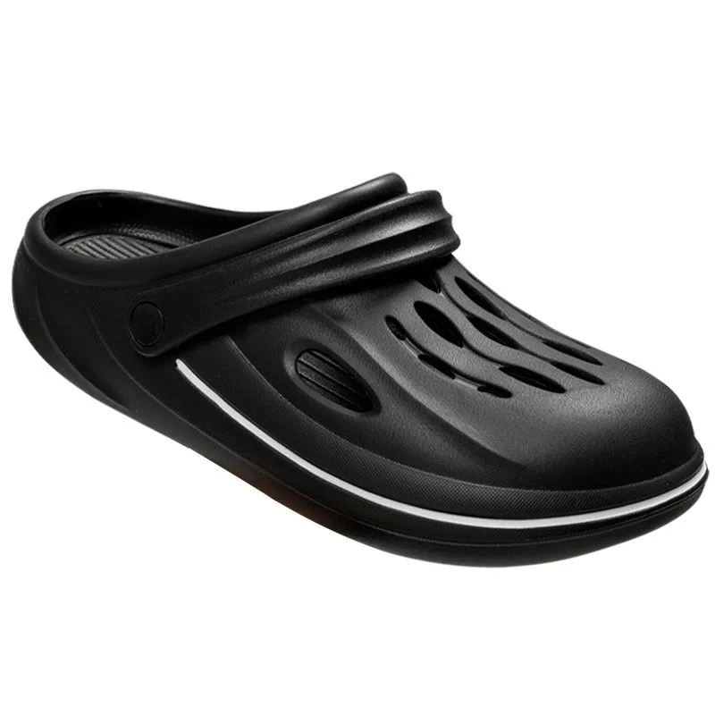 Two colors Thick Platform Cloudy School Youth Clogs Beach Slides Sandals for Men