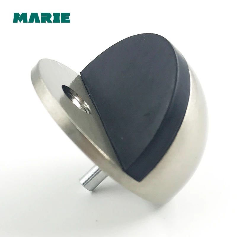 High standard interior zinc round rubber floor mounted door stop