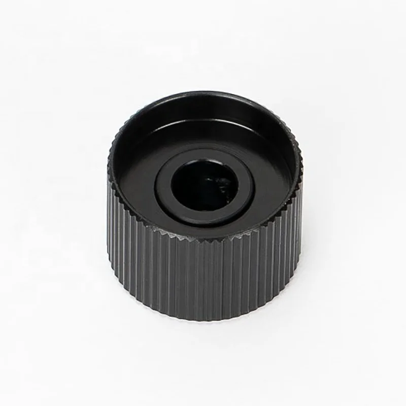 Custom CNC Machining Metal Potentiometer Knob Aluminum Guitar Pedal Knobs Solid Anodized Aluminum Guitar Knobs with Set Screw