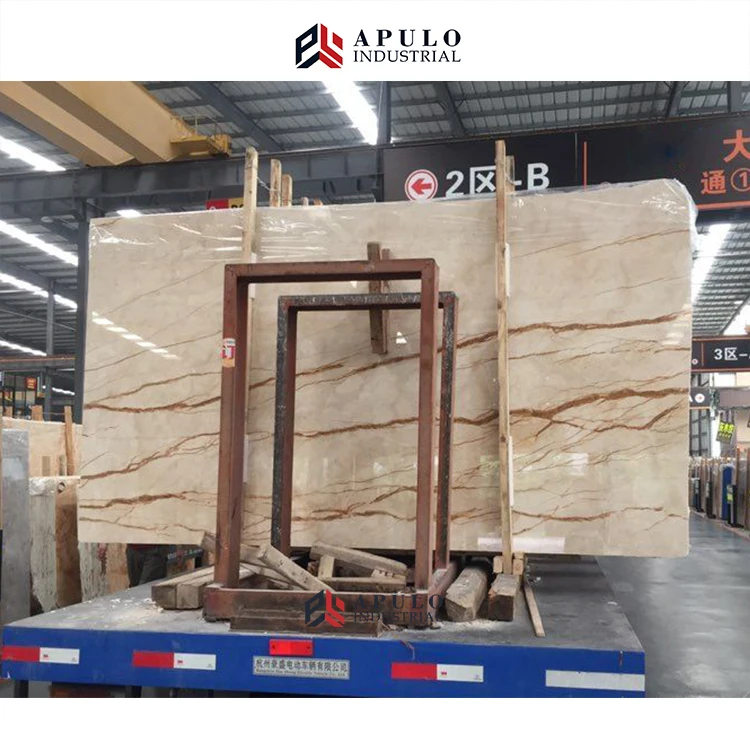 Turkish top quality sofitel/sofita golden beige marble tile spider turkish marble crema eva marble slab and cut size tile