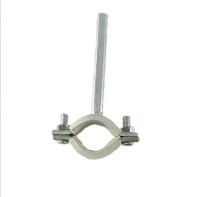 high quality Stainless Steel Light Thin Single Pipe Clamps Galvanized Rubberized Cast Iron Pipe Clamp