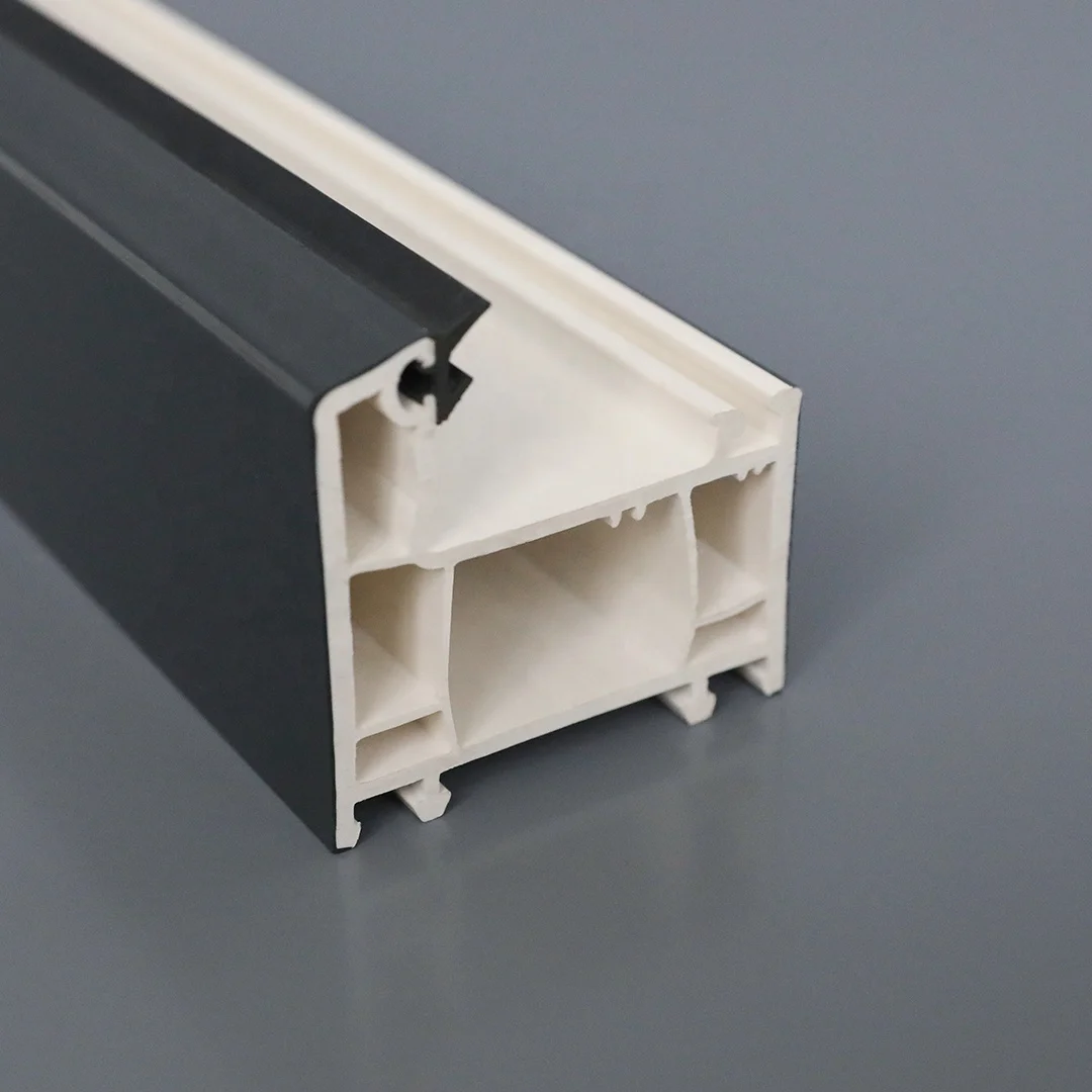 pvc u perfiles de ventana blanco Color de madera upvc profiles of window white wood color