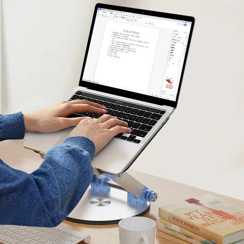 Adjustable 360 Rotating Aluminum Portable Laptop Stand For Macbook Air Xiaomi Dell HP Lenovo PC Tablet