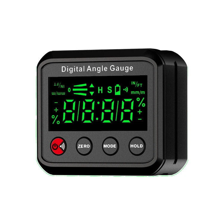 DL1912 Portable Mini digital  inclinometer with magnet digital level box digital angle gauge with bright LCD display