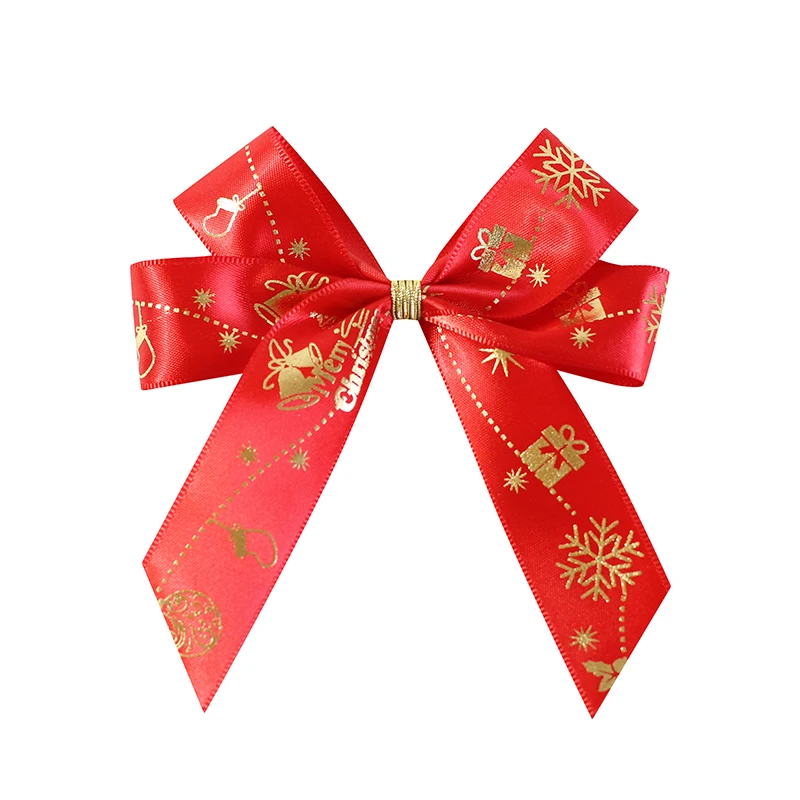 Professinal customized tree ribbon bows christmas ribbon decoration