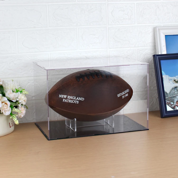 soccer ball acrylic display case acrylic box uv blocking Dustproof uv resistant football commemorative acrylic display box