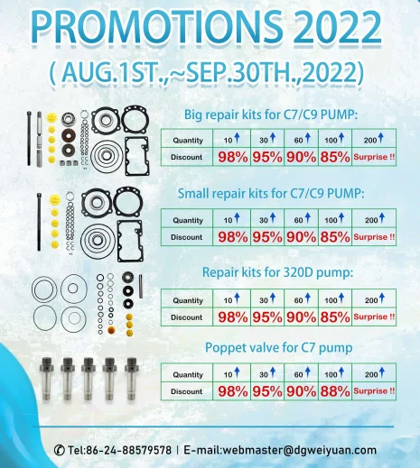 Golden Vidar high quality C7 actuated pump poppet valve for  C7 C9 pump 319-0678 actuator poppet valve