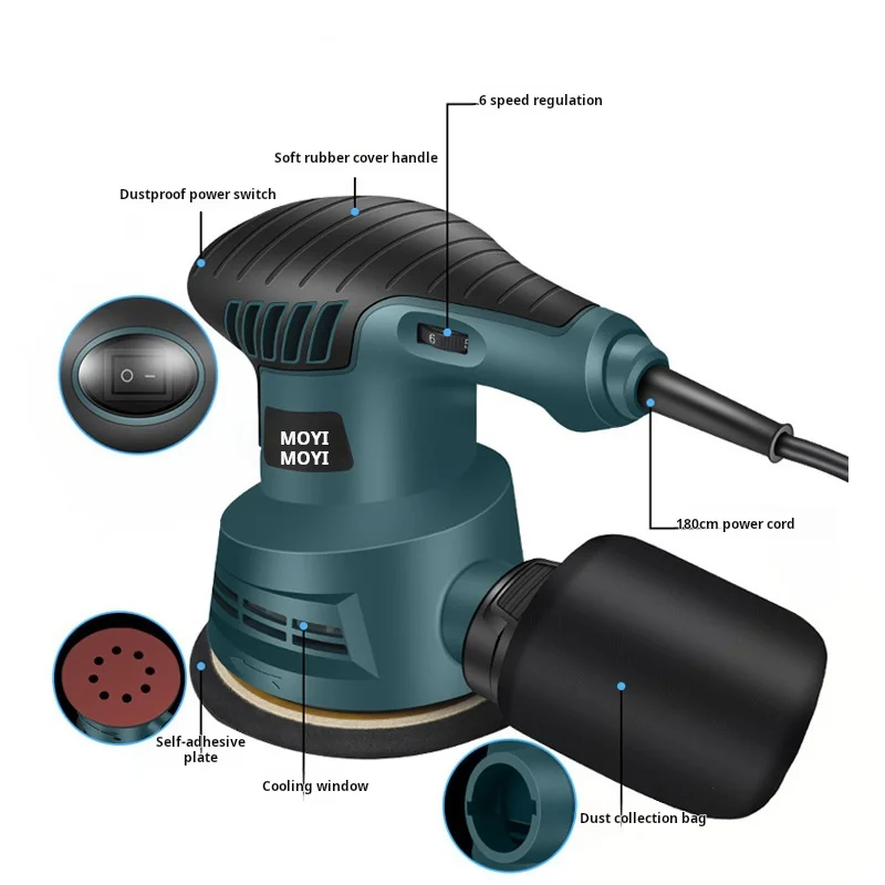 Sandpaper machine, grinding machine, small polishing machine, Woodworking electric wood furniture disc sander