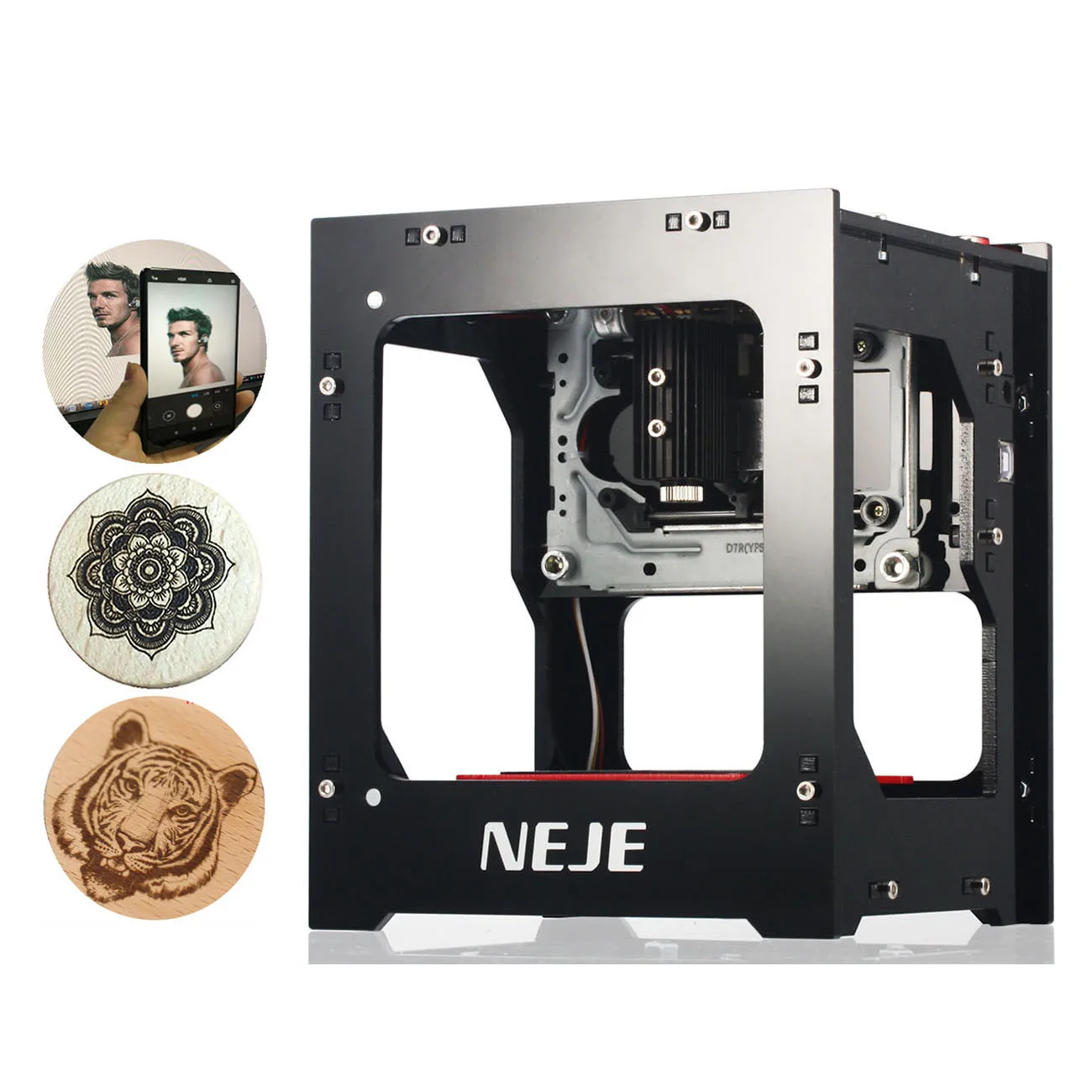 NEJE DK-8-KZ 3000mw 1500mw Automatic DIY Print Mini 3D Leather Wood Metal Lazer Laser Engraving Machine