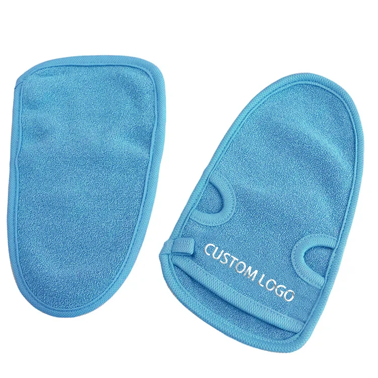 Factory Popular Custom Shower Body Scrub Skin Exfoliator Exfoliating Bath Gloves