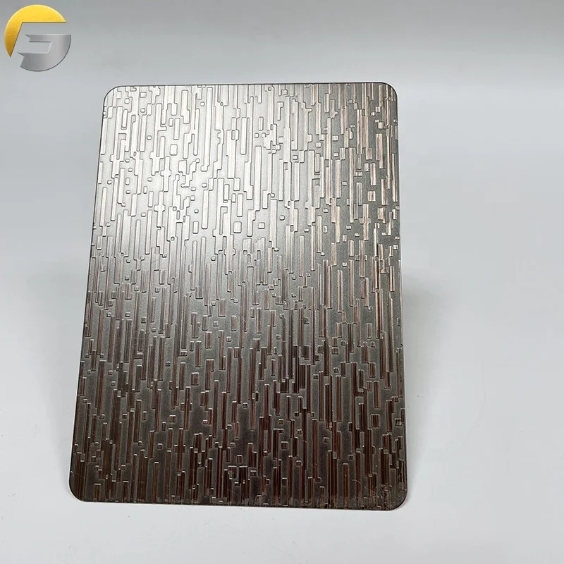 V3078 Copper Etched Stainless Steel Sheet 2022 Hot Selling Professional Factory