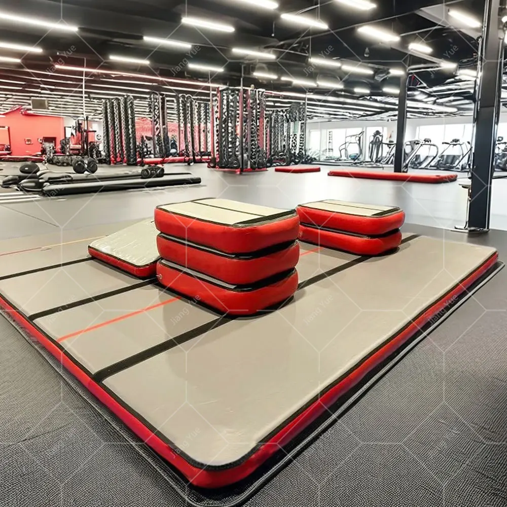 Parkour Trampoline Park Airtrack Equipment Cross Jump Air Tumble Track Inflatable Airtrack Obstacle Set