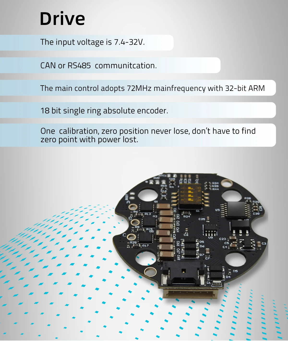 MG4005-i10v2 (RMD-X4) 1Nm Precision mini brushless servo planetary gear reduction DC motor