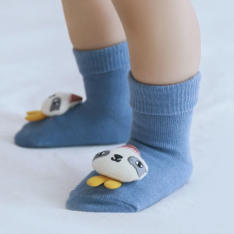 XZ/новые носки для малышей с героями мультфильмов милые мягкие Нескользящие теплые носки-тапочки клеем дешевые оптовые продажи