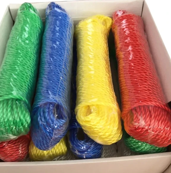 High Strength Polypropylene 3 Strand Twisted PE Nylon Marine PP Packing And Fishing Rope / Shipping Boat Mooring Ropes