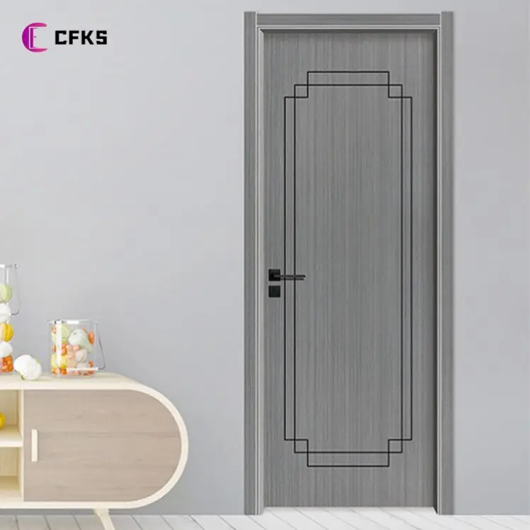 2022 Hot Sale Reasonable Price Wpc Door prehung solid interior internal wooden mdf melamine door