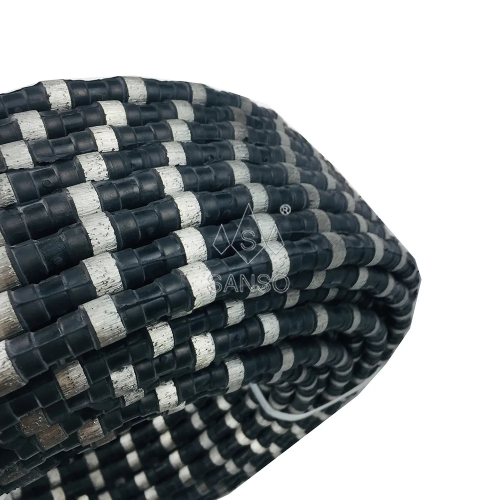 Long Using Life 10.5mm 11.5mm 12.5mm Diamond Wire Hand Saw Diamond Wire Saw For Granite Quarrying