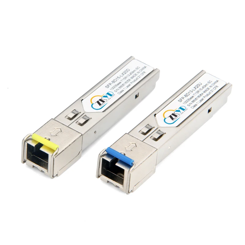 40 км один волокно 1 25 г SC SFP модуль 1310nm 1550nm 1000 м модули оптический трансивер