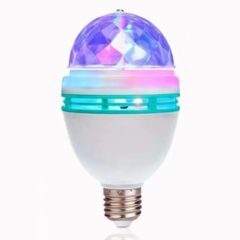 Colorful automatic rotating lights LED bulb magic ball bar stage atmosphere light bulb