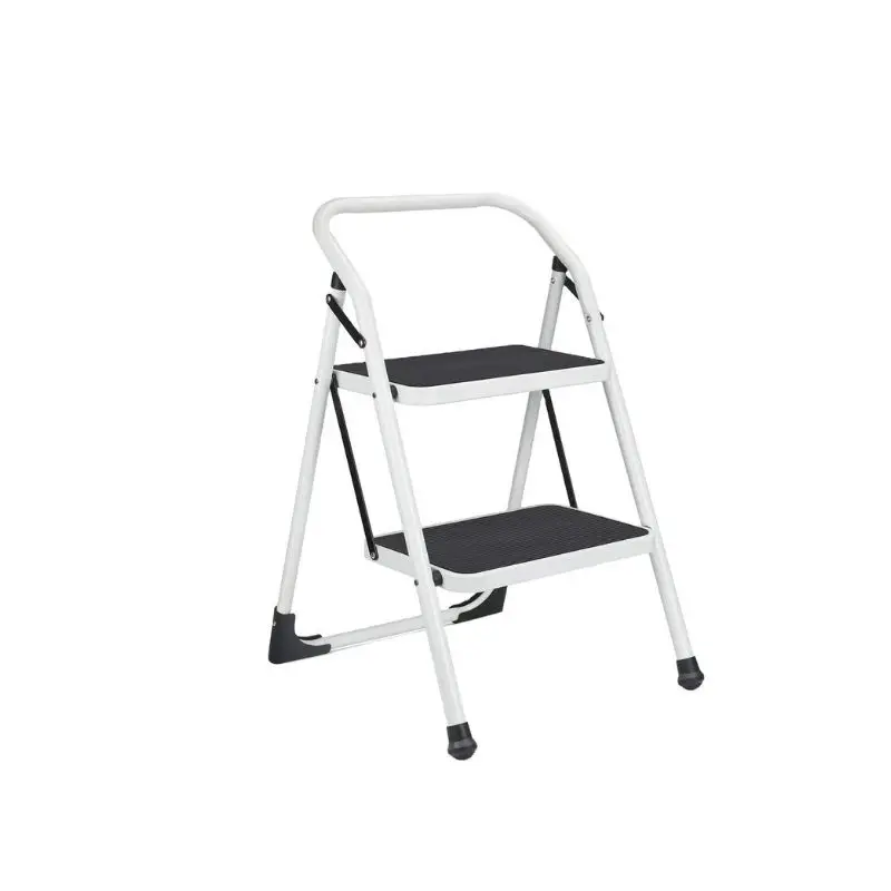 Quality Assurance 80cm Steel Library Ladder 330lb 2 Step Folding Multipurpose Ladders