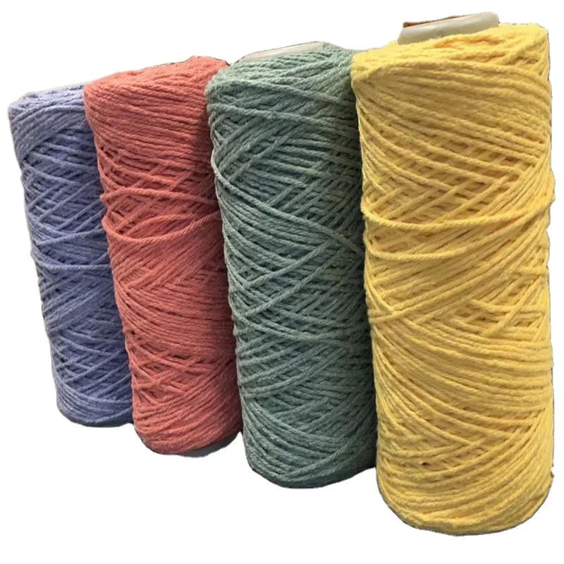 China Factory Mop Yarn Manufacturer Filtration Recycled Open End Dty Cotton Colored Mop Yarn