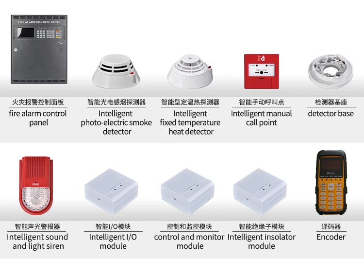 Addressable fire alarm system 1/2/4/6 zone for fire detection and alarm system Firefighting Equipment&Accessories Factory price